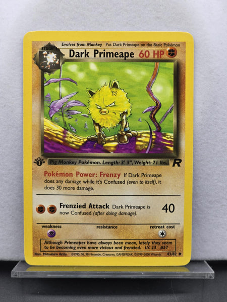 TCG - 1st Edition Dark Primeape 43/82  Team Rocket
