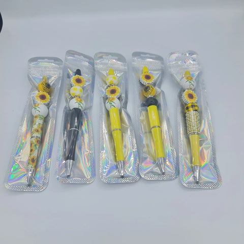 Sunflower Beaded Pens